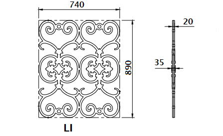 BARRE D'APPUI DE FENETRE GARDE CORPS BALUSTRADE LOISELET - LI